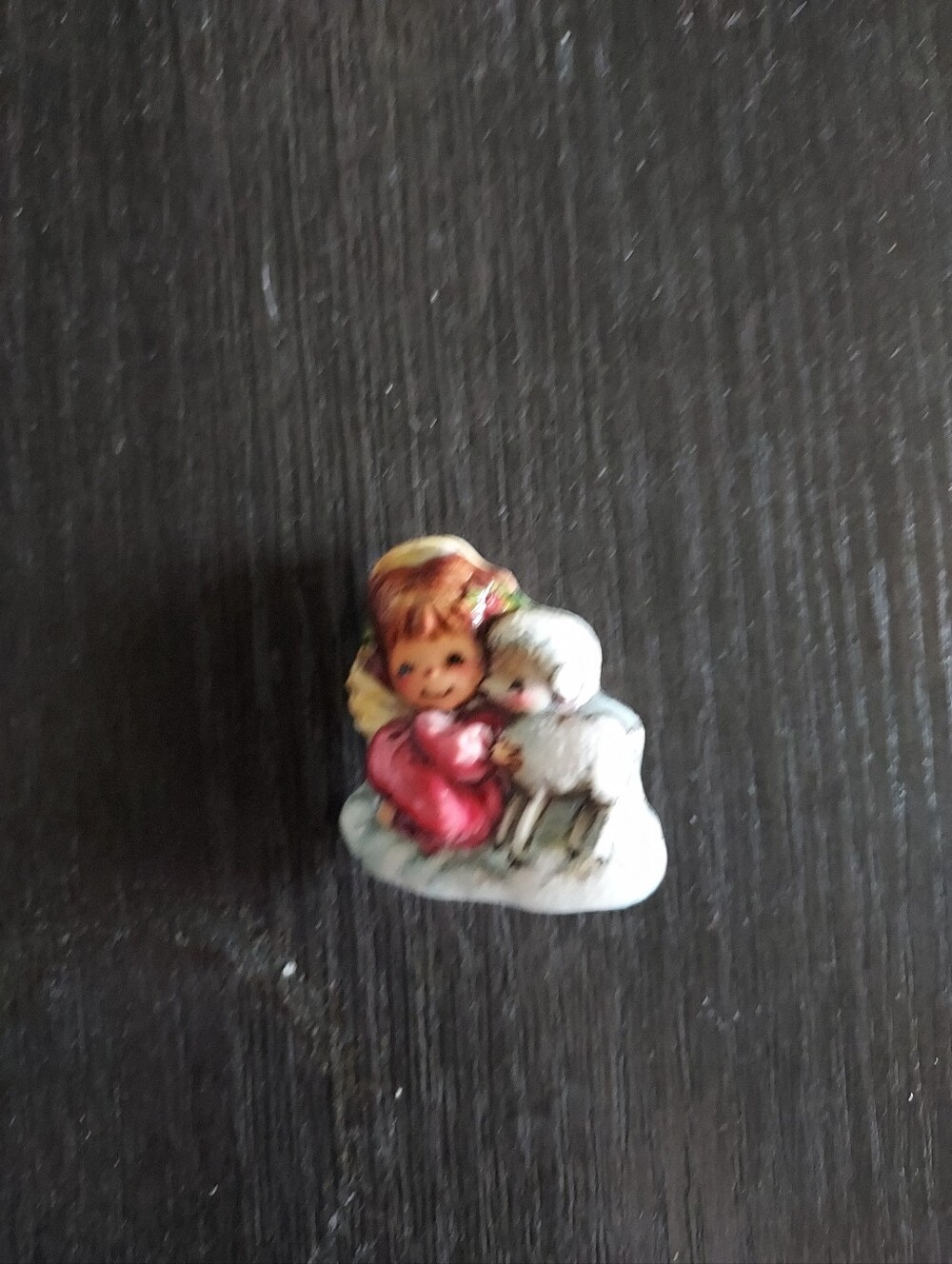 Hallmark Red and White Hugging Children Brooch